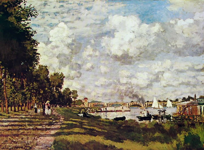 Come dipingere nuvole: Un dipinto di Monet - il bacino di Argenteuil