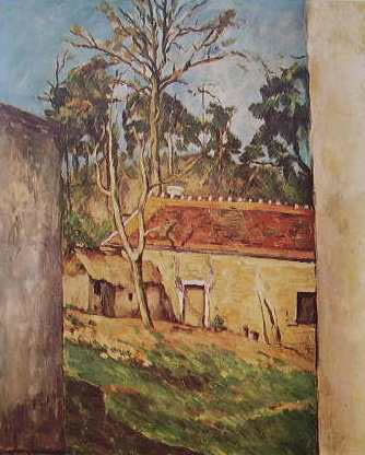 Dipingere il terreno: un dipinto di Cezanne (cortile di fattoria)