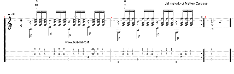 Lezione di chitarra n° 21: Linea dei bassi e note simultanee