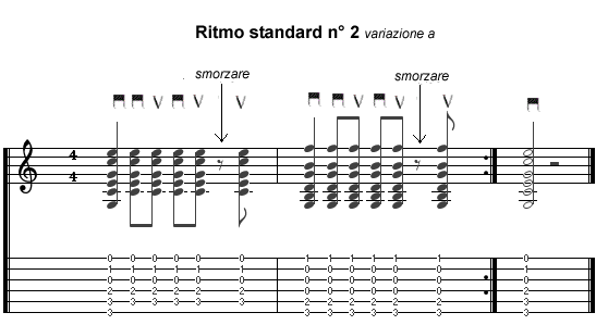 ritmo standard n° 2 variazione a